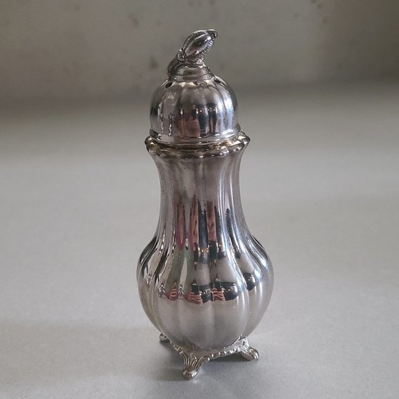 Vintage Oxford Silver Plated Salt / Pepper Shaker 409 SP Lead 4-Hole - Picture 6 of 11